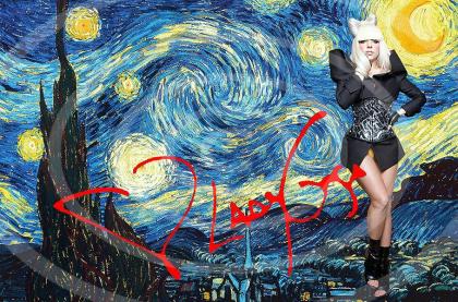LADY GAGA Kunstdruck Souvenir Deko Design Bild Geschenk Poster. NEU!