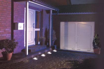Solar Glasleuchtstein, 9, 5x9, 5x9, 5, 4 weiße LEDs
