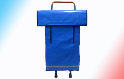 Zeitungswagen Zeitungsroller Prospektwagen mit großer Tasche