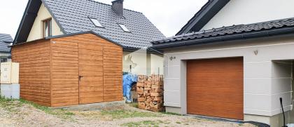 Gartenhaus 3x3m Schuppen für Garten Gerätehaus Holzoptik ID152