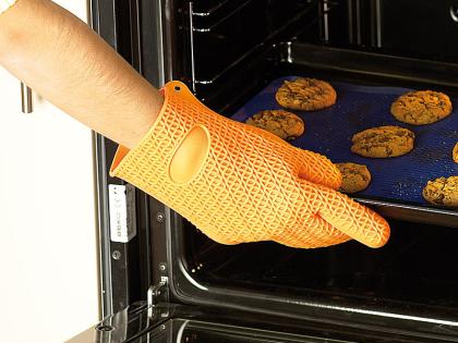 Ofenhandschuh, Hitzehandschuh, Topflappen aus Silikon
