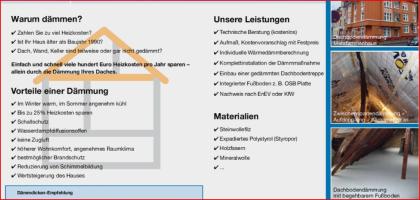 Dachdämmung, Dachbodendämmung, Dachisolierung, www.dachdämmung24.com, Dachdämmun