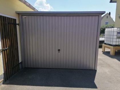 Blechgarage Garage Einzelgarage Metallgarage, 3x6 m Blech verzinkt Stahl