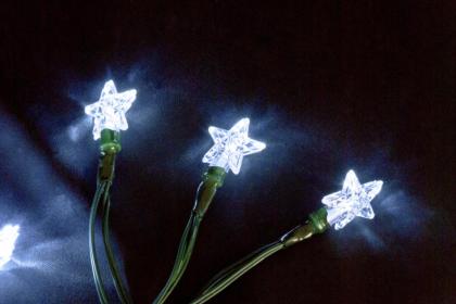 Lichterkette Solar 48 hell weiß leuchtende kleinen LED
