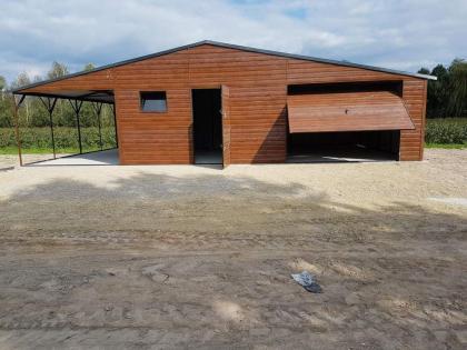 Doppeltgarage Metallgarage Lagerhalle 11x7 m Blech verzinkt Carport aus Stahl