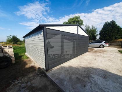  Blechgarage 6x6m Stahlgarage Doppelgarage Metallgarage Lieferung und Montage ko