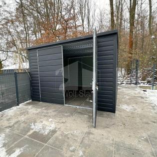 Blechgarage 3x5m Metallgarage Fertiggarage Werkzeugschuppen Gartenhaus Individue