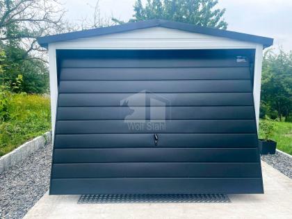  Blechgarage 3x5m Garage mit Satteldach Metallgarage Fertiggarage Hohe Qualität 