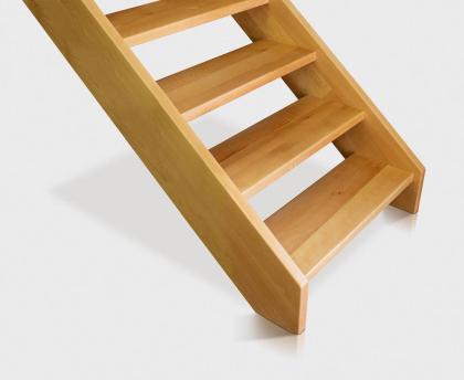 SCHÄTZUNG FREITRAGENDE TREPPEN TYP U, L ZUR SELBSTMONTAGE EICHE BUCHE ESCHE