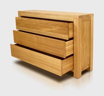 VERA KOMMODE MIT SCHUBLADEN EICHENHOLZ MASSIVHOLZMÖBEL HOLZSCHRANK 110x78x40cm