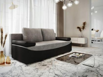 Sofa Couch Victoria Schlafsofa ausziehbar mit Schlaffunktion mit Kissen
