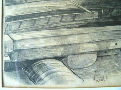 Walzenstraße Serigrafie von Arentz (B028)
