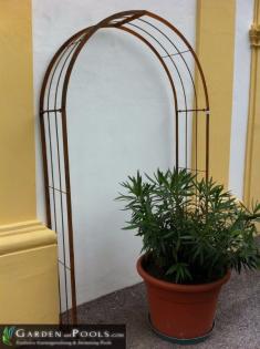 Metall Rosenbogen Pergola Gartenbogen Torbogen Rankgitter Rosensäule