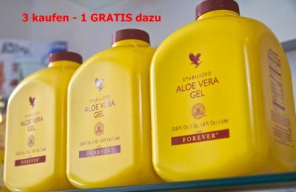 FOREVER Aloe Vera Gel - 3er Set bestellen und 1 Kanister GRATIS dazu erhalten