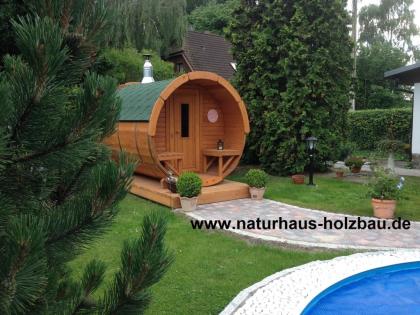 Fasssauna, Saunafass, Saunapod, Gartensauna, Aussensauna, Sauna für den Garten, 