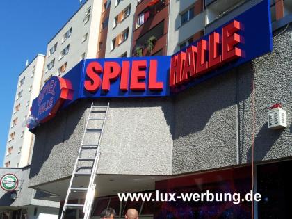 Wir bieten Außenwerbung 3D LED Leuchtbuchstaben beleuchtete Schriftzüge leuchtkä
