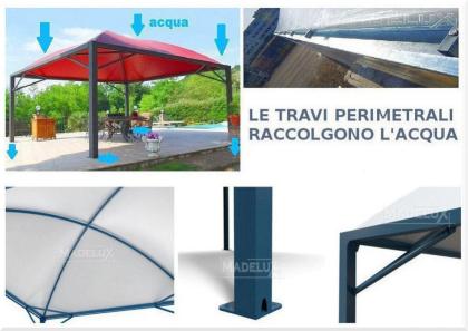 Pavillon Gartenzelt Haus Dach Neu Restaurant Zertifikat Pvc 7x6