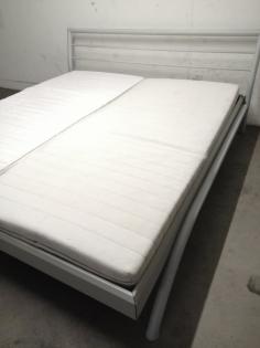 DIESAN Metall Holz Doppel Bett 180 x 200 cm