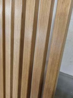 EICHENLAMELLEN FÜR WAND AUF MDF-PLATTE LEIMHOLZPLATTEN AUS EICHENHOLZ 40x30mm