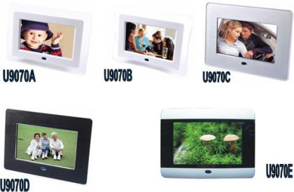 Digitaler Bilderrahmen mit 7 Zoll TFT LCD Display