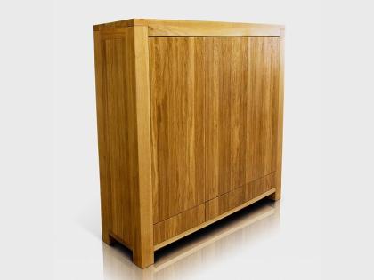 SIMON KLEIDERSCHRANK AUS EICHENHOLZ MASSIVHOLZ HOLZ MÖBEL MASSIVMÖBEL