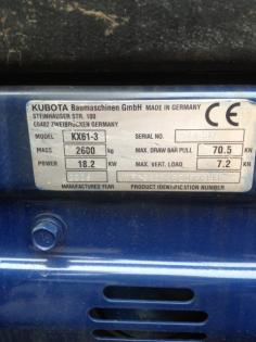 Minibagger Kubota KX 61-3