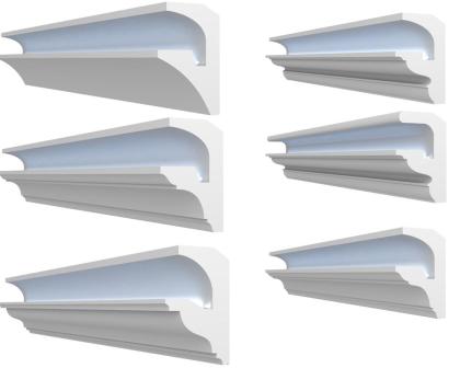 Polystyrol FL6 100x60 Stuckleiste Lichtprofile LED indirekte Beleuchtung Neuware