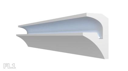 Stuckleiste FL 6M-24M Polystyrol Hartschaum indirekte Beleuchtung Lichtprofile