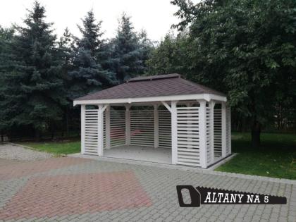 PAVILLON BERLIN KIEFERNHOLZ GRILLPAVILLON GARTENHAUS HOLZGARTENLAUBE 5x4m