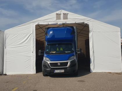 Ganzjähriges Lagerzelt Lagerhalle Polar 8x20 Garage PVC Winter