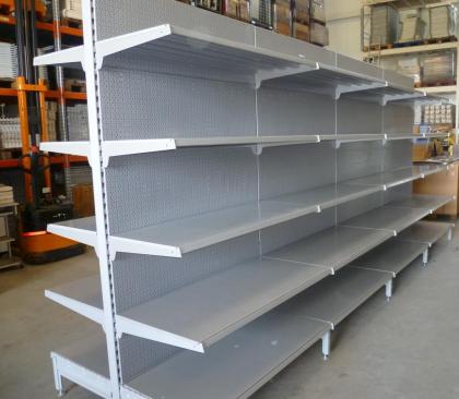 Tegometall Ladenregal, Wandregale, Gondelregale, gebraucht, abgebaut, gereinigt