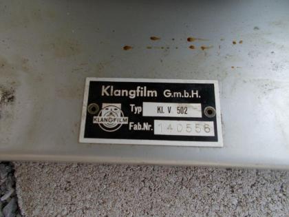 KLANGFILM KL.V 502 Verstärker