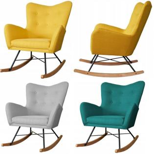Merlis Schaukelstuhl Schaukelsessel Ohrensessel Wohnzimmer Farben zur Auswahl