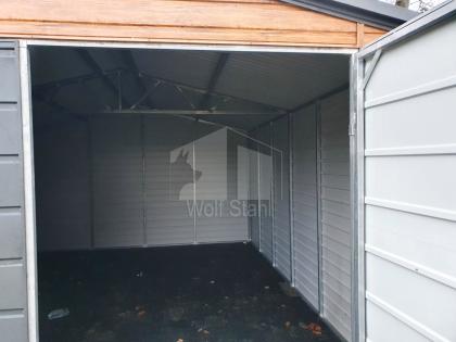 Blechgarage 4x5m Schuppen für Garten Werkzeugschuppen Fertiggarage Stahlgarage I