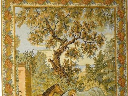 Gobelin Bildteppich Pferdetränke. G019