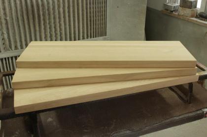 MASSIVHOLZSTUFEN TREPPENSTUFE HOLZTREPPENSTUFEN EICHENHOLZ UNBEMALT 100x28x4cm