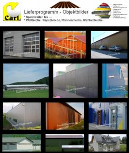 Trapezbleche Profilbleche Stahlbleche Wandbleche ab 3, 99 -/ qm