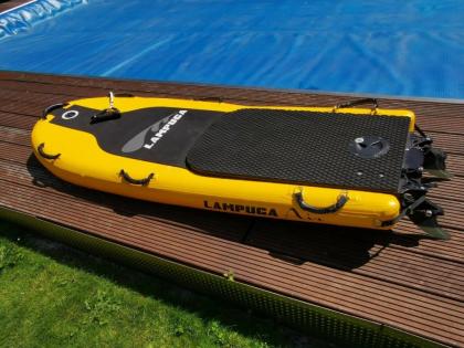 Lampuga Air elektrisches Jetboard Surfboard - gelb - kurzer und langer Rumpf