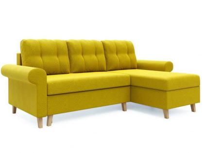 Ecksofa ausziehbar mit Schlaffunktion mit Kissen Sofas Couch Oslo Schlafsofa