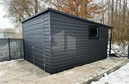 Blechgarage 3x5m Metallgarage Fertiggarage Werkzeugschuppen Gartenhaus Individue