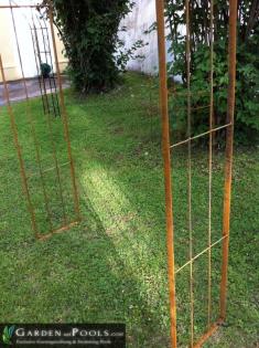 Metall Rosenbogen Pergola Gartenbogen Torbogen Rankgitter Rosensäule
