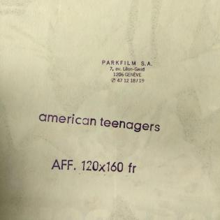 Schweizer Großplakat American Teenager Tom Cruise 1983