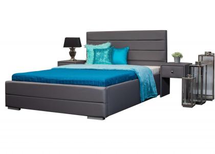 Bett Polsterbett mit Lattenrost Designbett Doppelbett Bettgestell Ehebett Farben