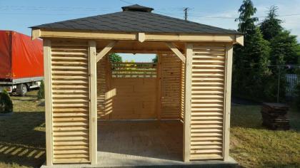 GARTENHAUS GARTENLAUBE KLEBEDACH HOLZ KIELCE 3.5X3.5 M