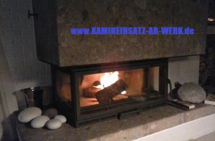Offenen Kamin zur Heizanlage umbauen, binnen einer Stunde !