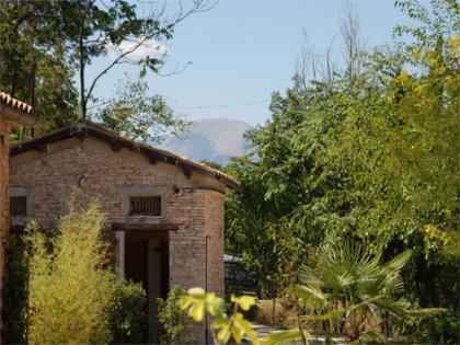 Kleiner Campingplatz mit Schwimmbad in den 'Marken', Italien.