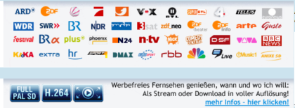 Neuheit: Fernhsehen, Filme schauen, wann und wo ihr wollt