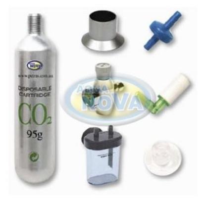 AquaNova Co2 Mini Anlage - Komplettset fürs Aquarium bis 150 Liter