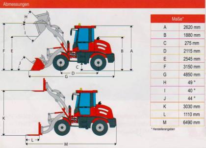 Radlader Stapler Knicklenker Allrad Hoflader ZL10 Nennlast 1000kg BJ.2021