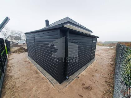  Blechgarage 3x6m Metallgarage Fertiggarage Holzoptik Individuelle Projekte ID44